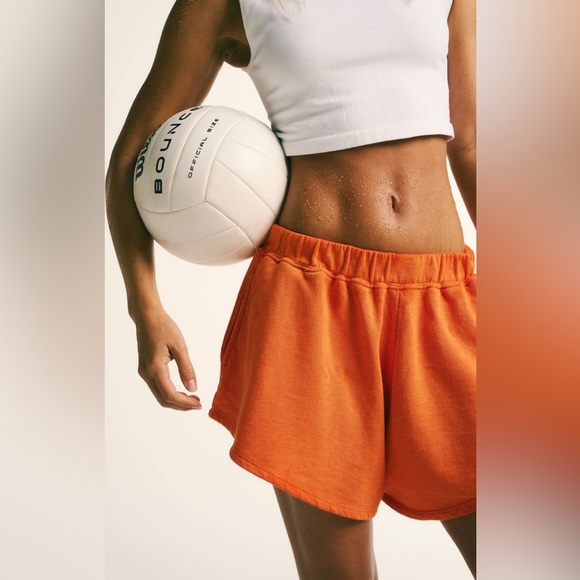 Free People Movement Around We Go Shorts Blue Dusk Size Large NWT - Picture 12 of 12